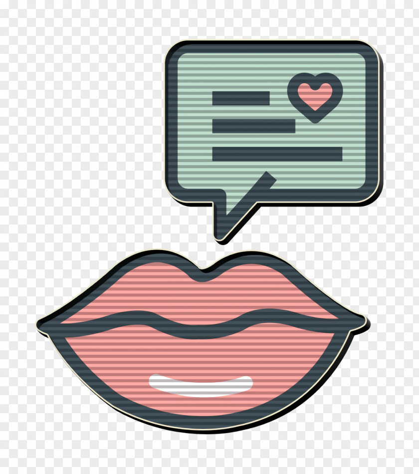 Tableware Logo Bubble Icon Lips Romance PNG