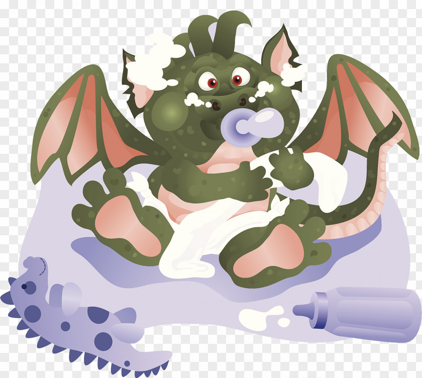 Baby Bao Baolong Chinese Dragon Illustration PNG