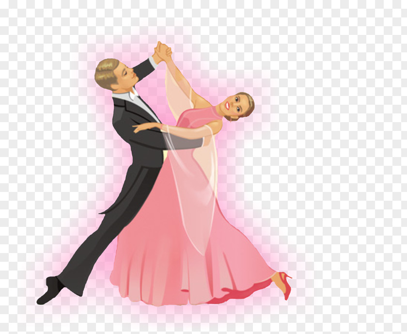 Pareja Ballroom Dance Art Clip PNG