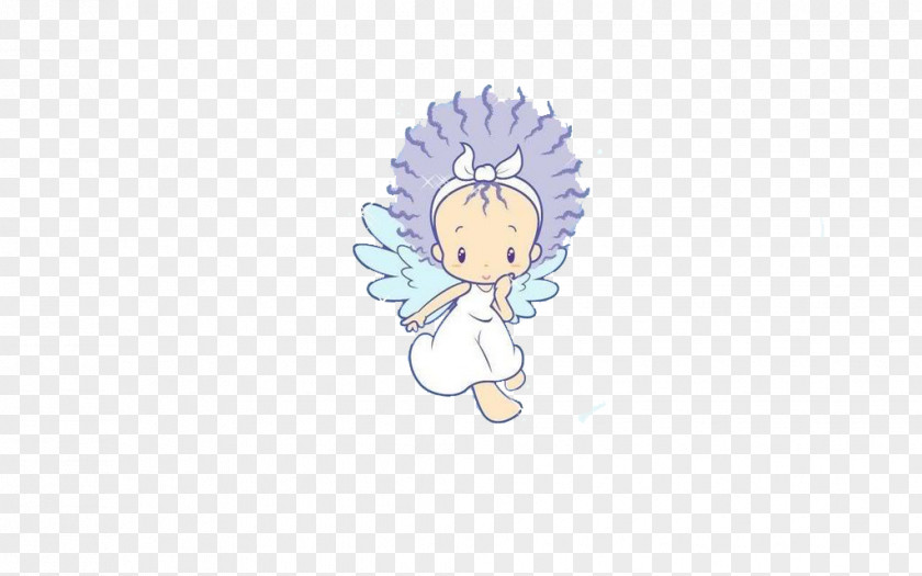 Angel Baby Cartoon Illustration PNG