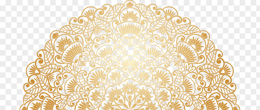 Atmospheric Cartoon Painted Gold Pattern Chinese New Year Motif Clip Art PNG