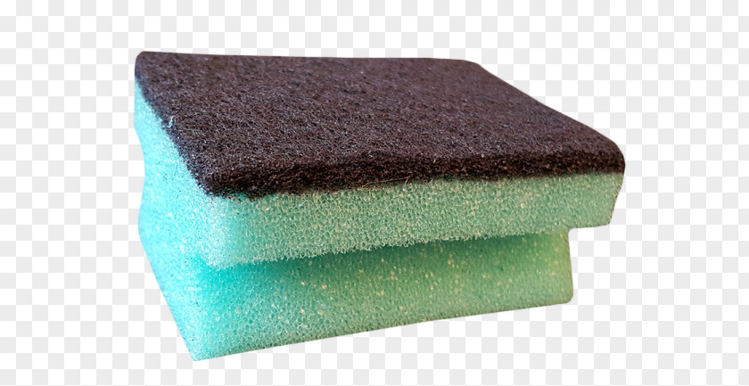Sponge Material Rectangle Turquoise PNG