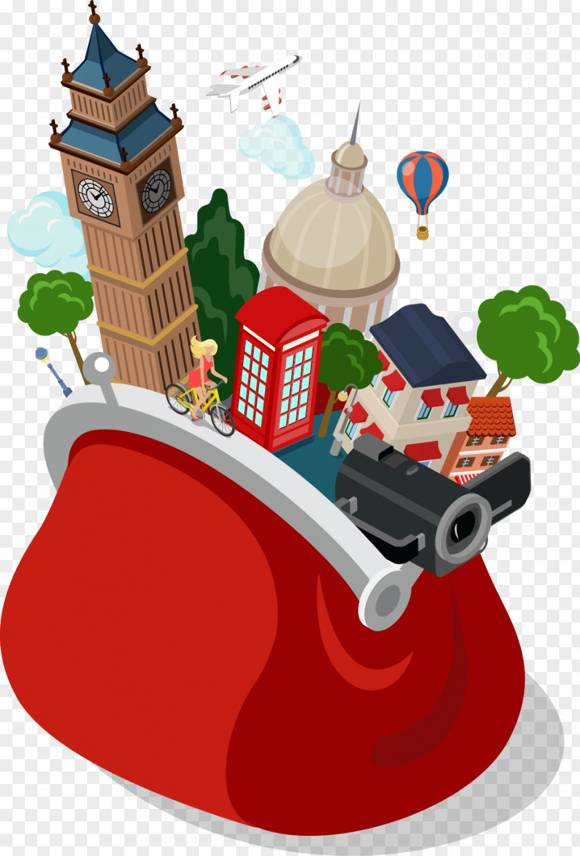 Vector Bag London Illustration PNG