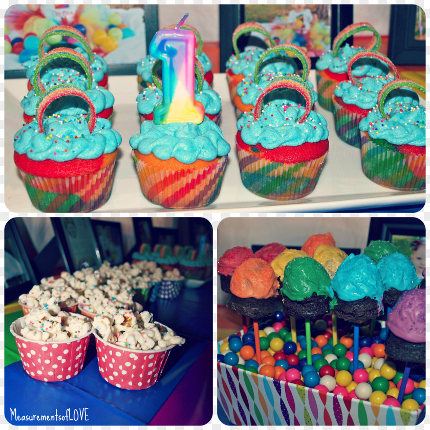 Birthday Cupcake Rainbow Cookie Party Muffin PNG