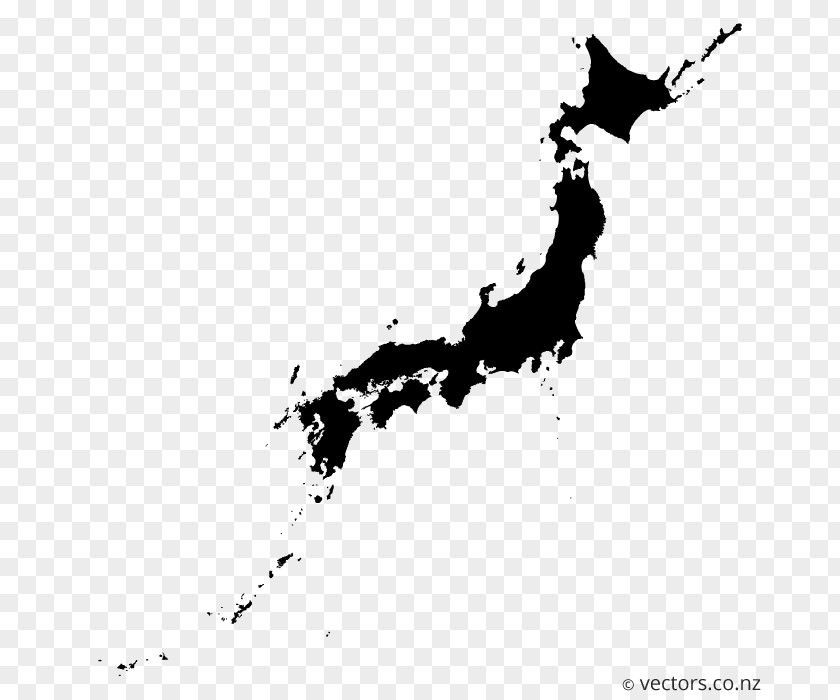 Blank Vector Prefectures Of Japan Map PNG