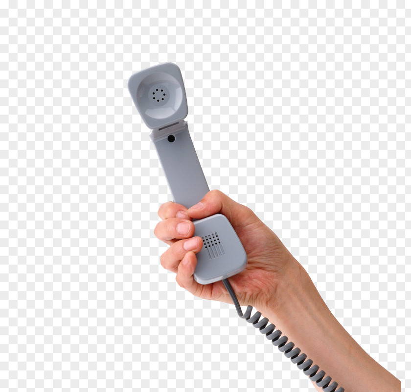 The Hand Holding Phone Cordless Telephone Web Banner Icon PNG
