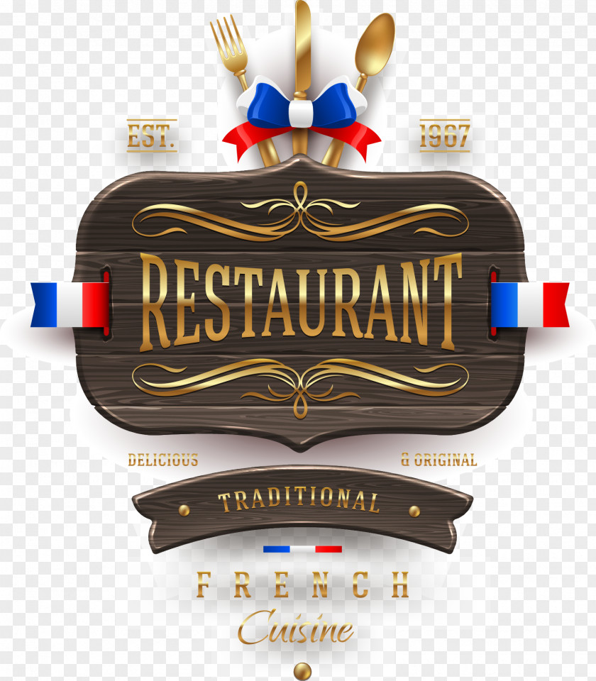 Vector Restaurant Menu Cover European Cuisine PNG