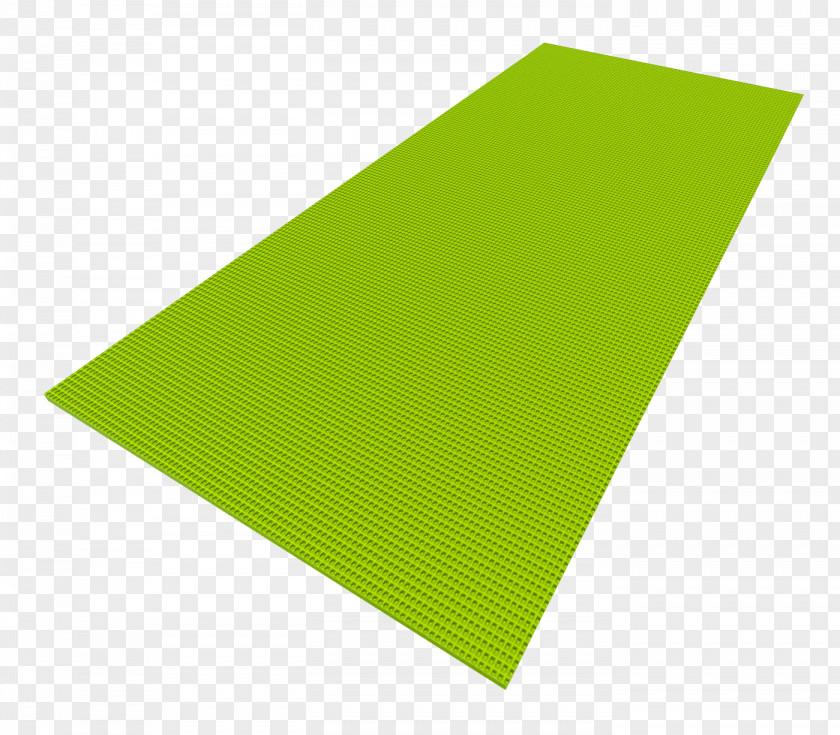 Yoga Mat Green Material PNG