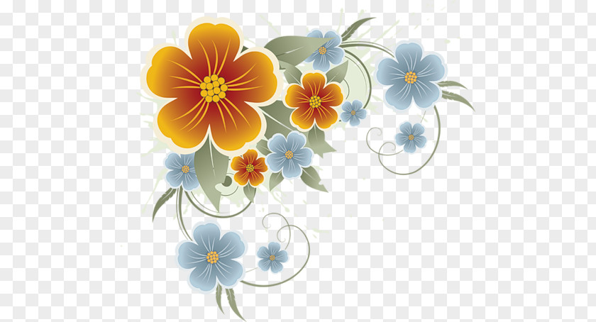 Flower Floral Design Paper PNG