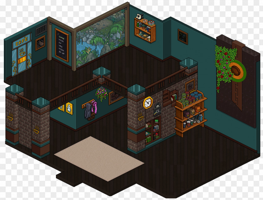 Habbo Cafe Room Game Coffee PNG