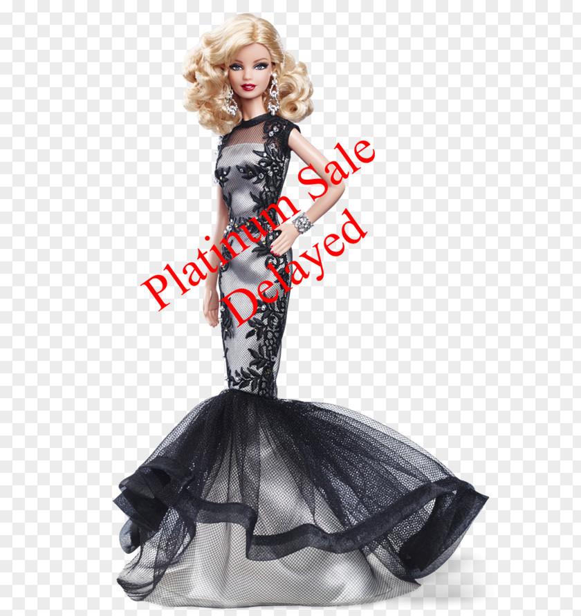 Barbie Evening Gown Doll Wedding Dress PNG