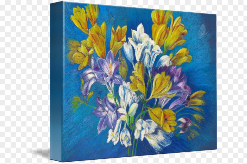 Design Floral Acrylic Paint Art Canna Still Life PNG