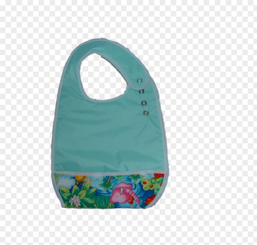 Handbag Bib Turquoise Pink White PNG