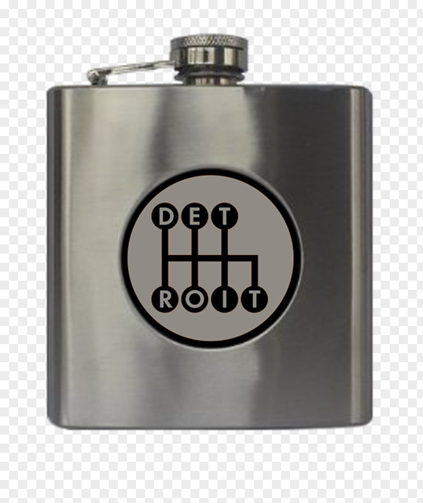 Hip Flask Stainless Steel Made In Detroit Laboratory Flasks PNG