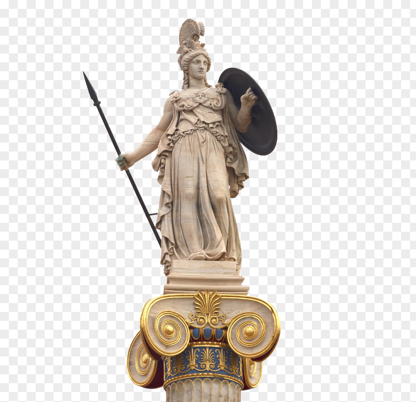Landmarks Athena Parthenos Statue Ancient Greek Sculpture PNG