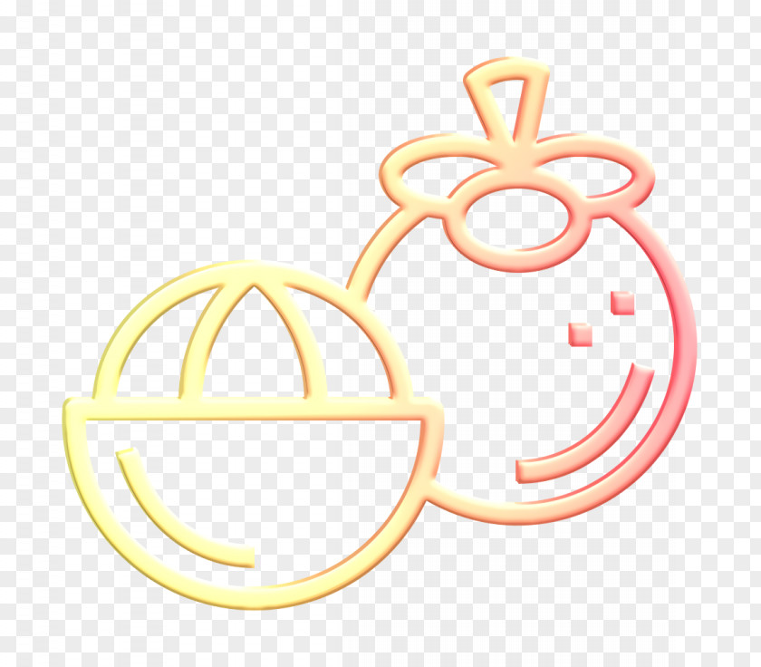 Mangosteen Icon Thai Food Fruit PNG