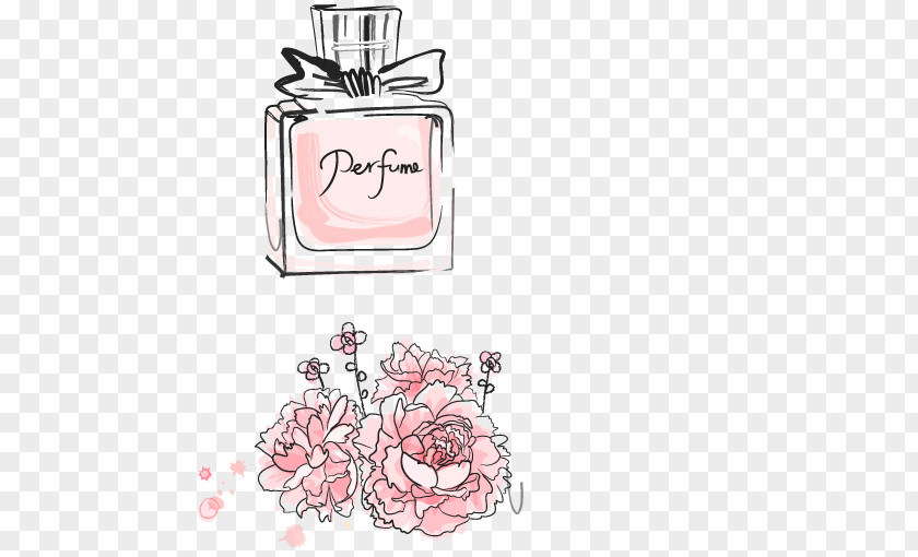 Perfume Flower Bottle Euclidean Vector PNG