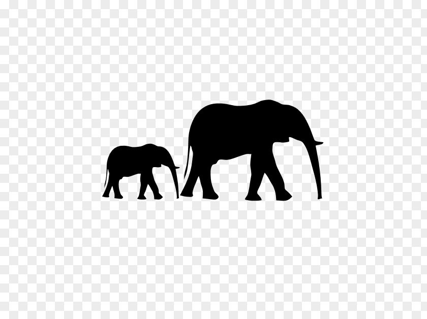 Silhouette Asian Elephant Elephantidae African Bush Infant Clip Art PNG