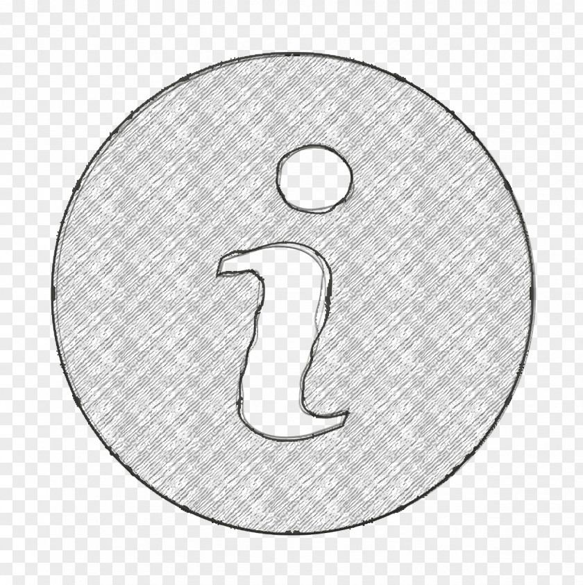 Silver Line Art Logo Icon Info Information Button PNG