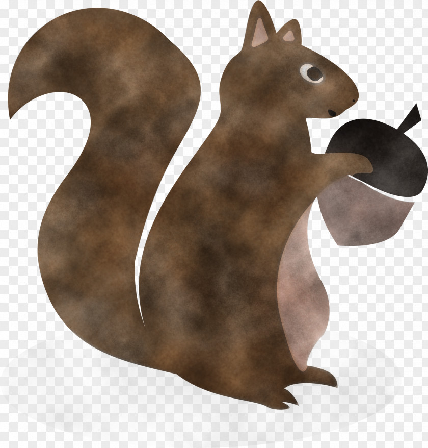 Squirrel Animal Figure Tail Figurine PNG