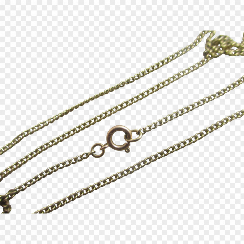 Chain Necklace Colored Gold Jewellery PNG
