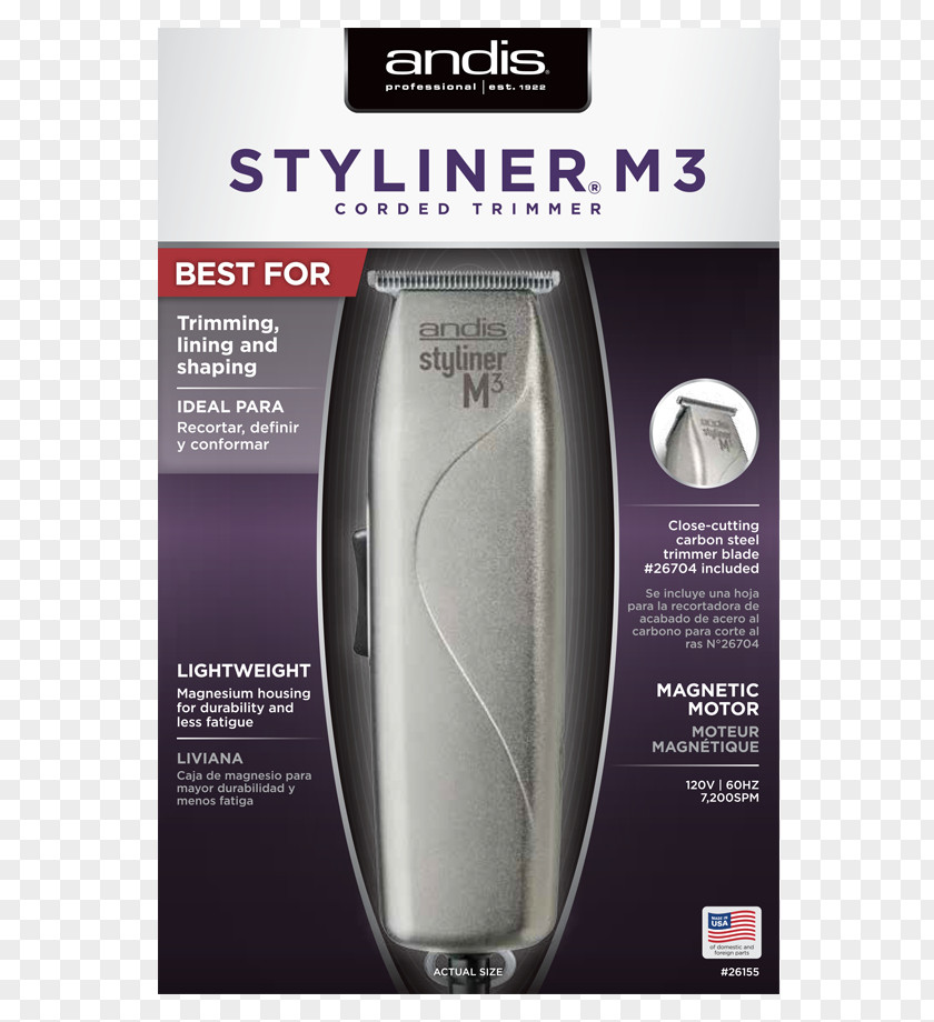 M Package Andis Styliner M3 26155 II 26700 0 Product Design PNG