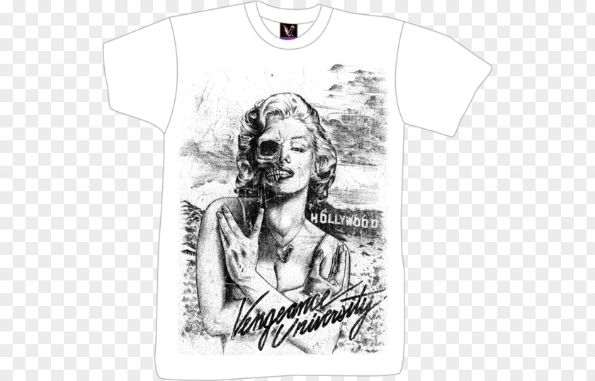 Marilyn Monroe Drawing Avenged Sevenfold T-shirt PNG