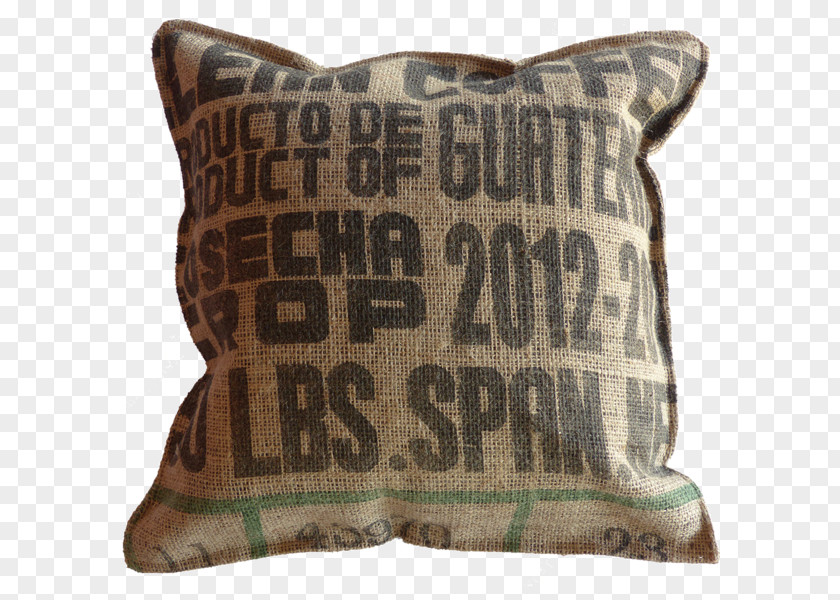 Coffee Fair Trade Bag Throw Pillows PNG