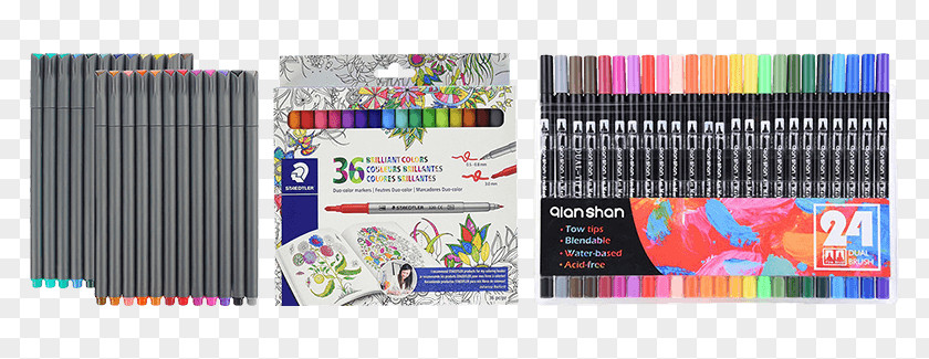 Color Markers Marker Pen Coloring Book Pens Prismacolor 3721 Premier Double-Ended Art Markers, Fine And Chisel Ti PNG