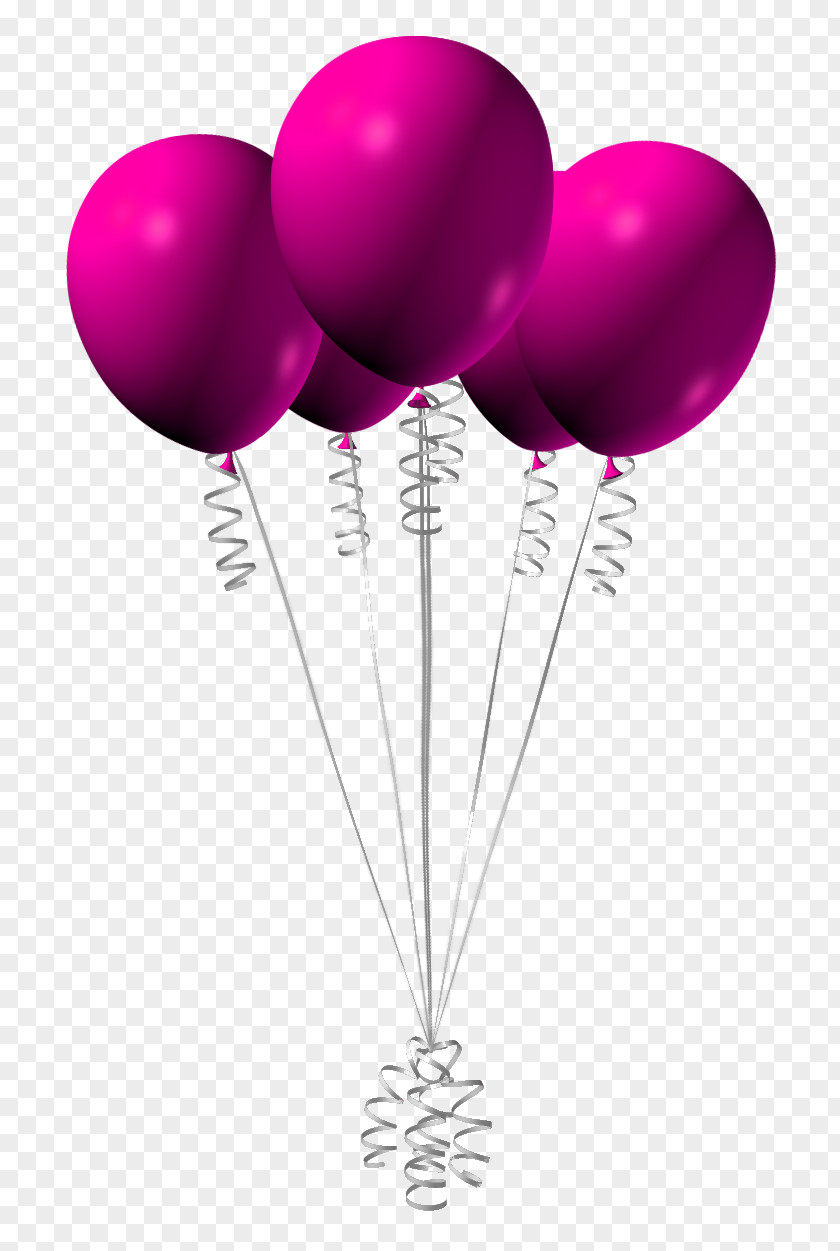 Pink Balloon Birthday Clip Art PNG