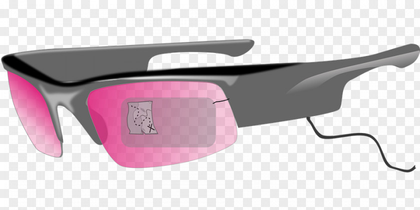 Google Glass Head-up Display Augmented Reality Head-mounted Smartglasses PNG