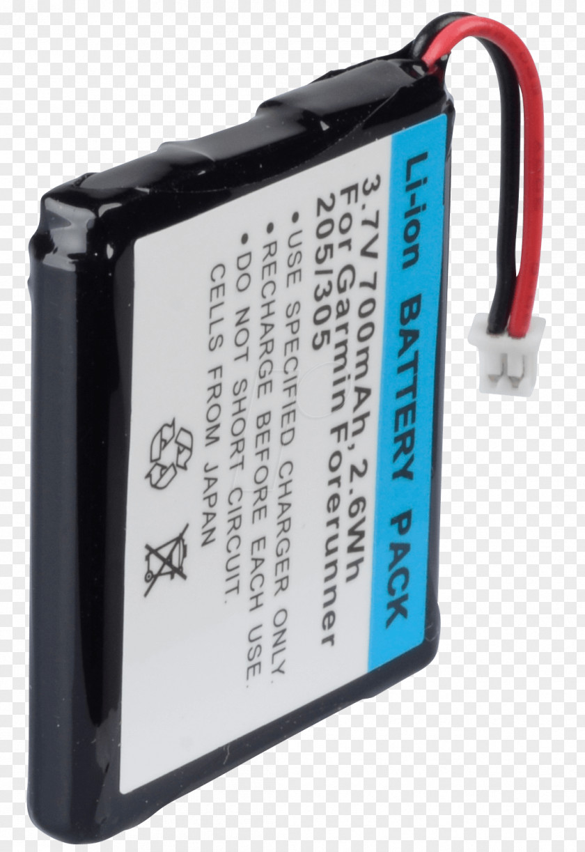 Gps Navigation GPS Systems Electric Battery Lithium-ion Bateria Para Garmin Forerunner 205 Akku Für 3,7V 700mAh/2,6Wh Li-Ion Schwarz PNG