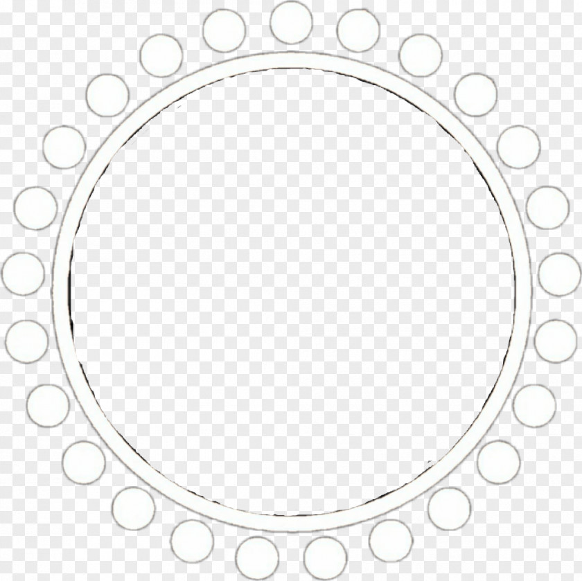Pleasantly Cool Circle White Point Body Jewellery PNG