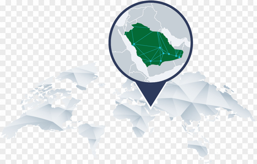 Saudia Saudi Arabia Globe Vector Map Royalty-free PNG