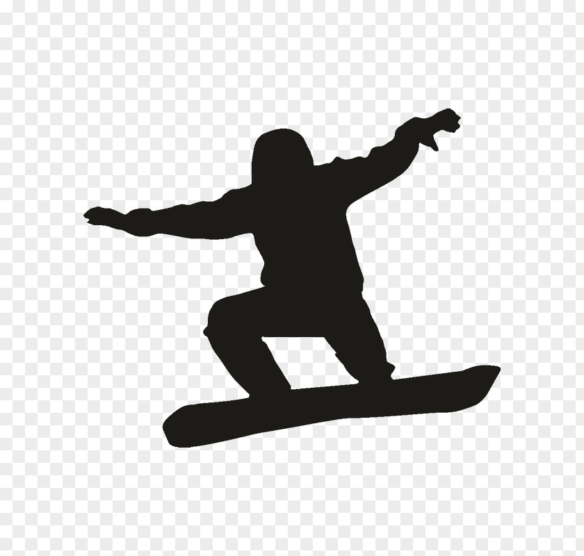 Snowboard Snowboarding Decal Silhouette PNG