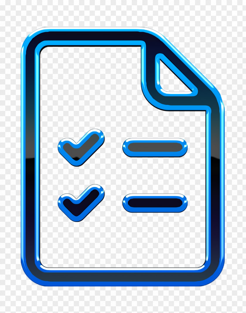 Symbol Rectangle Checklist Icon Checkmark Document PNG