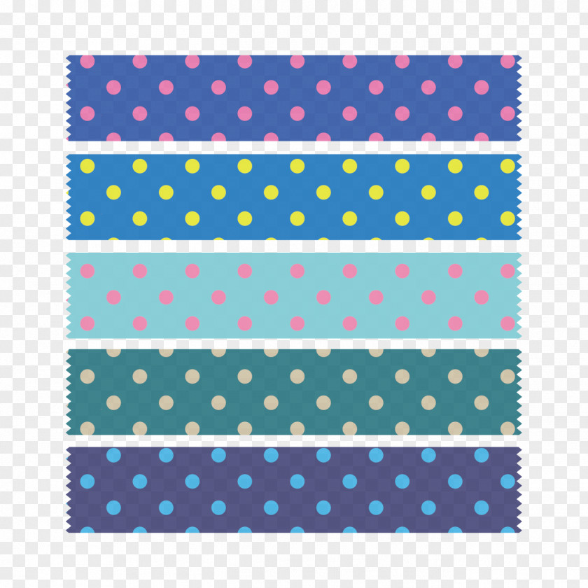 Blue Label Paper Adhesive Tape Masking Polka Dot PNG