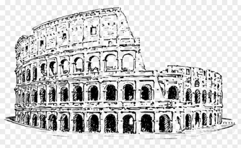 Colosseum Drawing Image Ancient Rome PNG