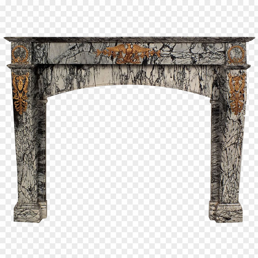 Empire Style 19th Century Marble Fireplace Castle Antiques & Design PNG