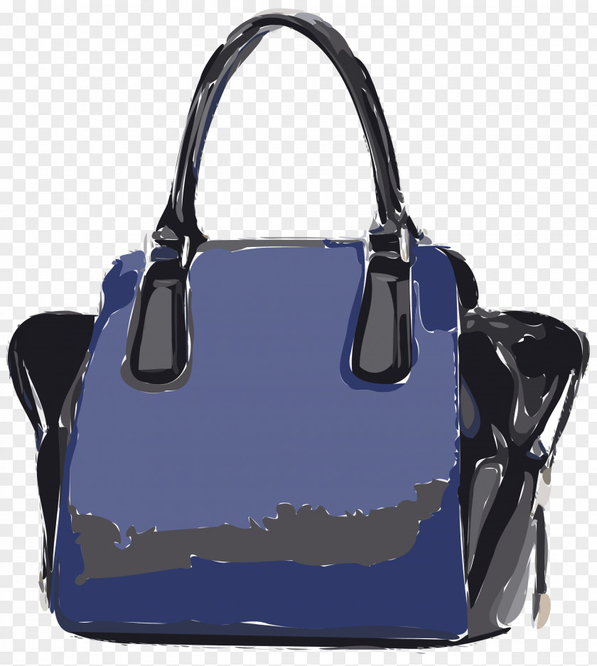 Handbag Leather Blue Tote Bag PNG