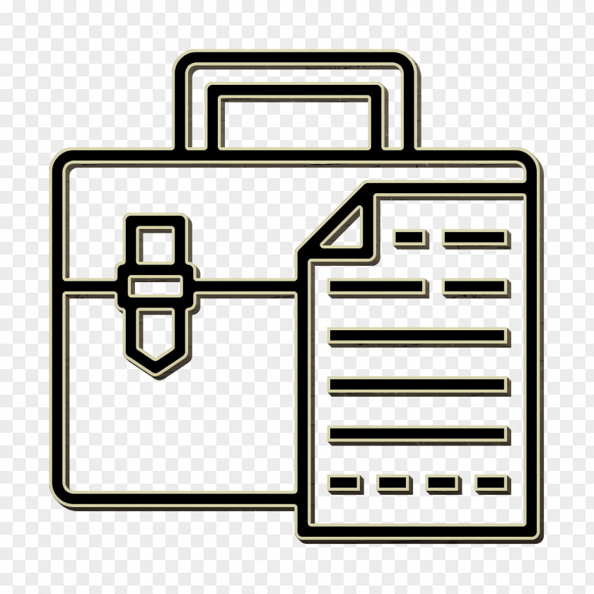 Office Stationery Icon Work Briefcase PNG