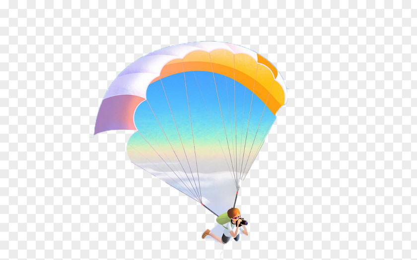 Parachute Parachuting Flight Airplane Air Travel PNG