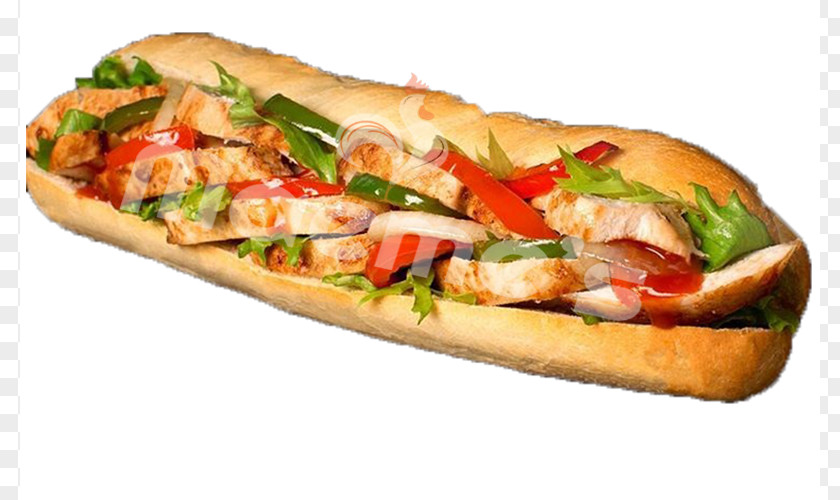 Baguette Sandwich Bánh Mì Submarine Barbecue Chicken Fast Food PNG