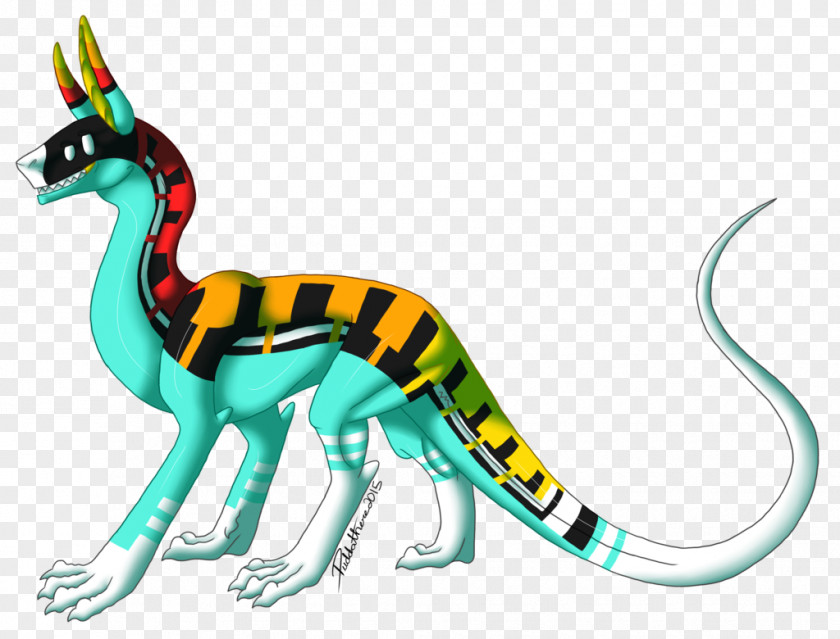 Dynamic Fashion Color Shading Background Velociraptor Terrestrial Animal Dinosaur Clip Art PNG