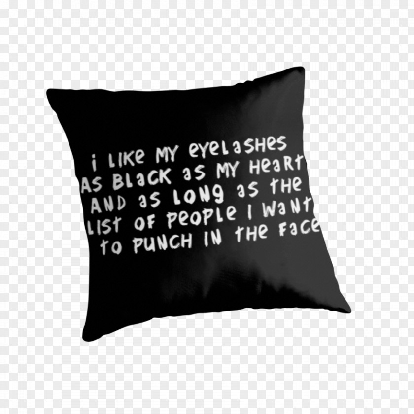 Long Eyelashes Throw Pillows Cushion Room Bedding PNG