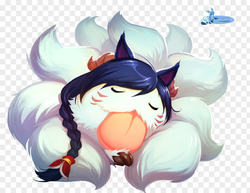 League Of Legends Ahri Desktop Wallpaper PNG