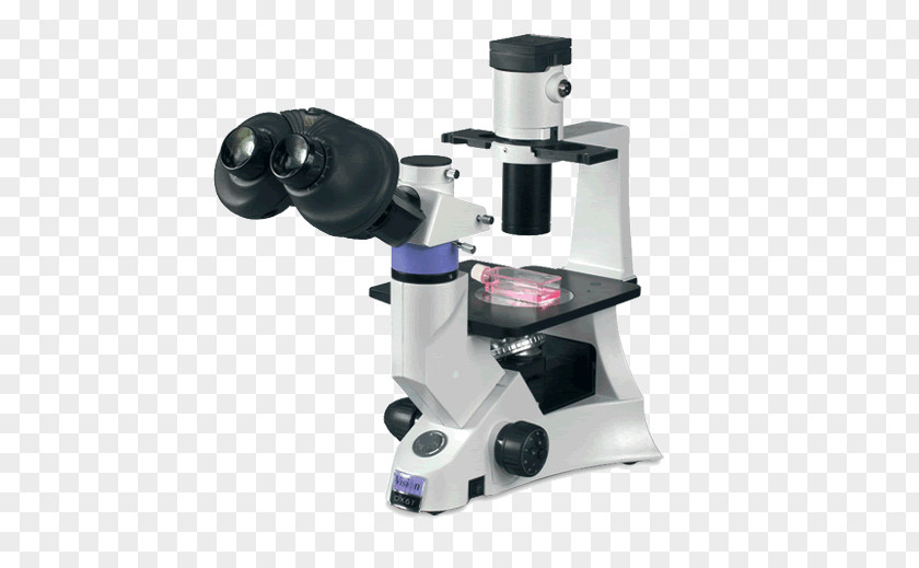 Microscope Inverted Optical Fluorescence Digital PNG