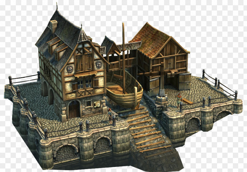 Minecraft Middle Ages Anno 1404 Medieval Art Architecture PNG