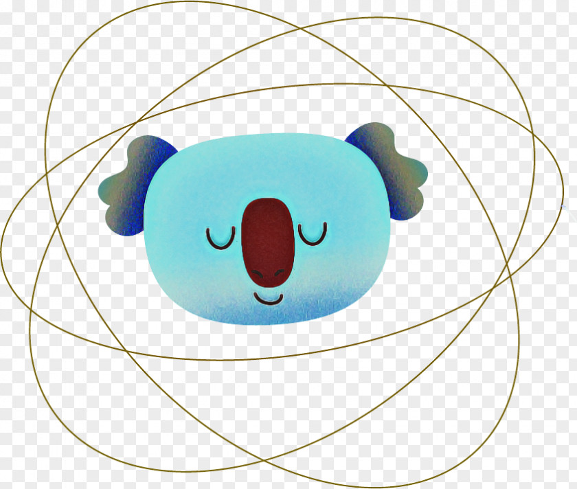 Nose Cartoon Head Aqua Turquoise PNG