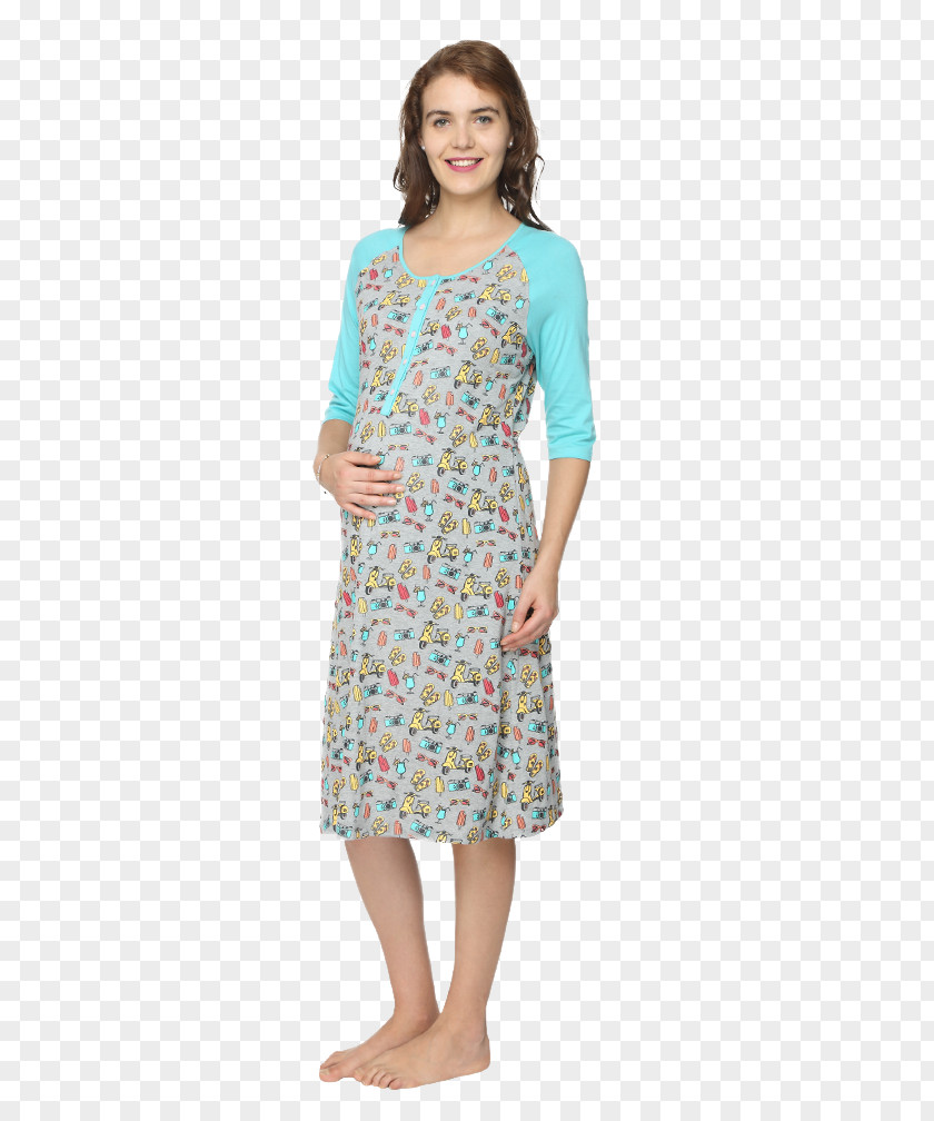 Dress Nightwear Sleeve Neck PNG